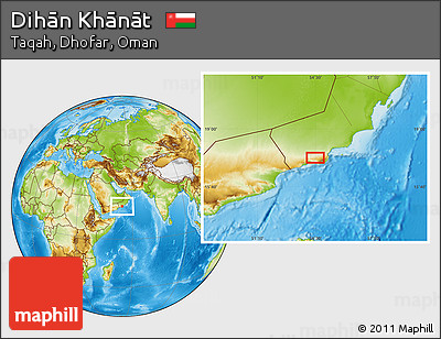 Physical Location Map of Dihān Khānāt
