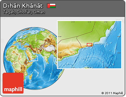 Physical Location Map of Dihān Khānāt