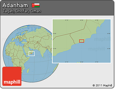 Savanna Style Location Map of Adanham