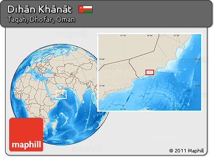 Shaded Relief Location Map of Dihān Khānāt