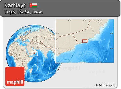 Shaded Relief Location Map of Kartlayt