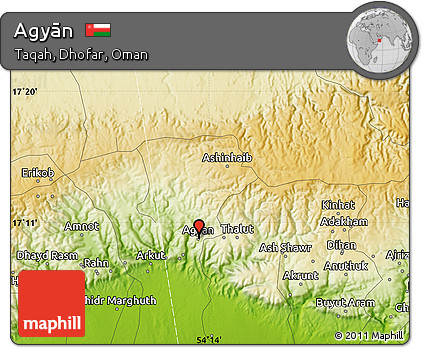 Physical Map of Agyān