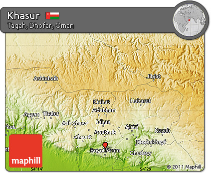Physical Map of Khasur