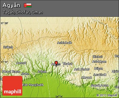 Physical Map of Agyān