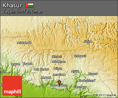 Physical Map of Khasur