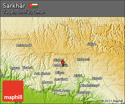 Physical Map of Sarkhār