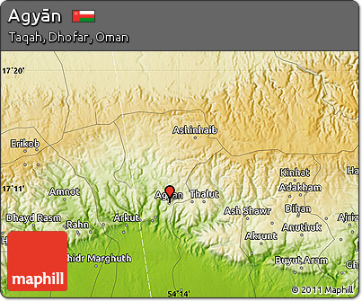 Physical Map of Agyān