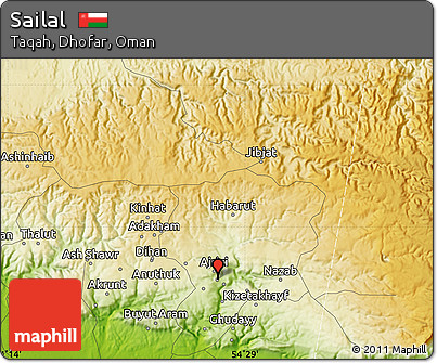 Physical Map of Sailal