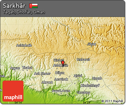 Physical Map of Sarkhār