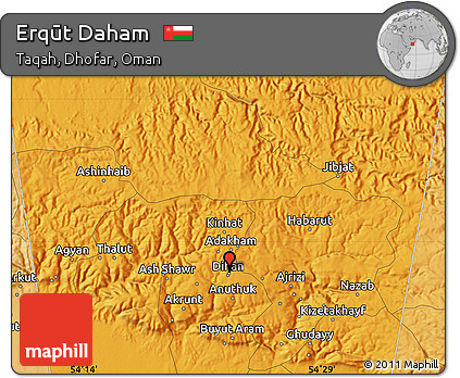 Political Map of Erqūt Daham