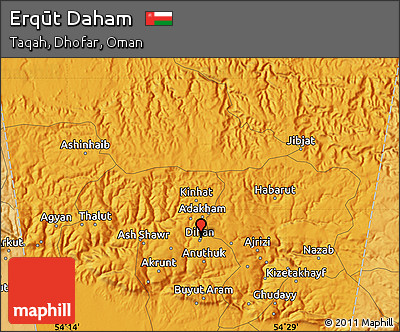 Political Map of Erqūt Daham