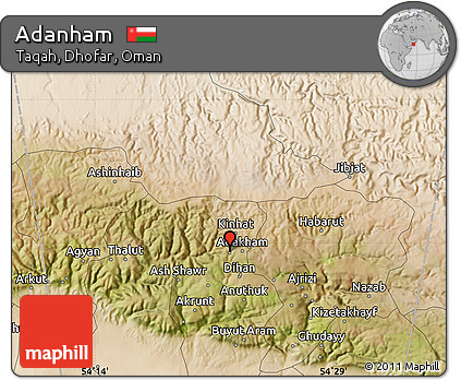 Satellite Map of Adanham