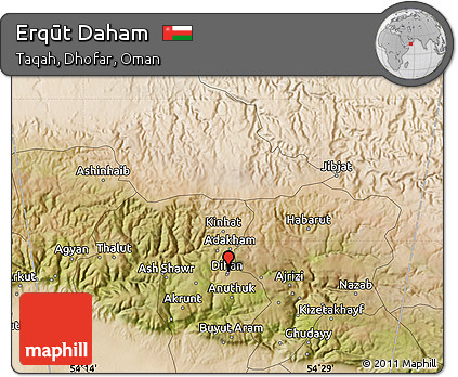 Satellite Map of Erqūt Daham