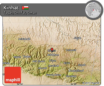 Satellite Map of Kinhat