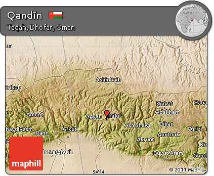Satellite Map of Qandīn