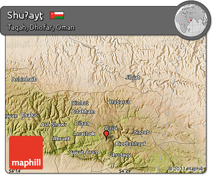 Satellite Map of Shuḩayţ