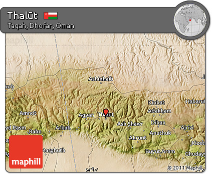 Satellite Map of Thalūt