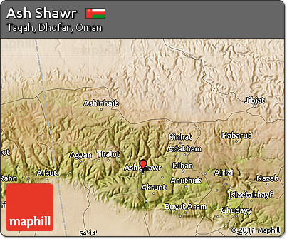 Satellite Map of Ash Shawr