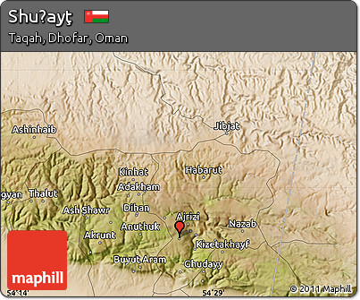 Satellite Map of Shuḩayţ
