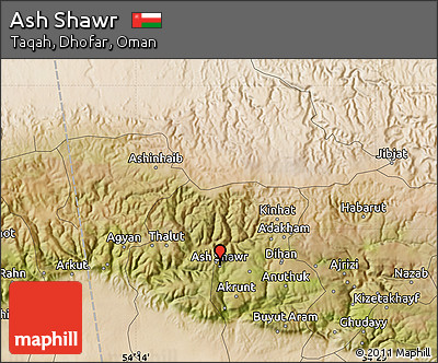 Satellite Map of Ash Shawr