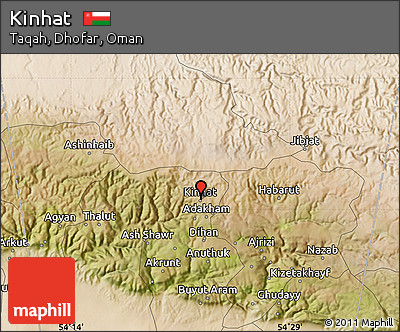 Satellite Map of Kinhat