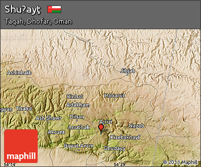 Satellite Map of Shuḩayţ