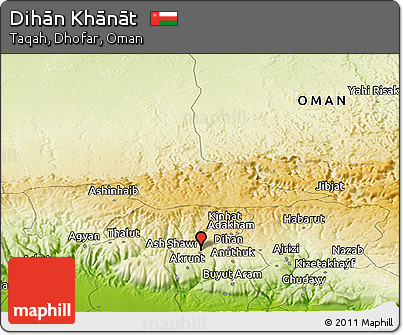 Physical Panoramic Map of Dihān Khānāt