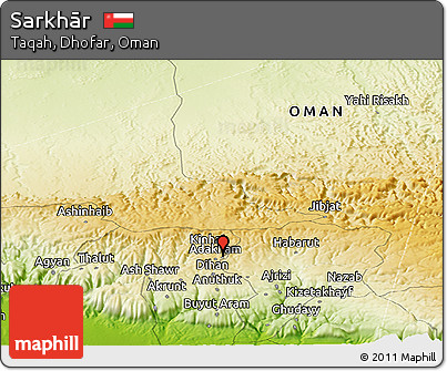 Physical Panoramic Map of Sarkhār