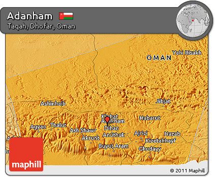 Political Panoramic Map of Adanham