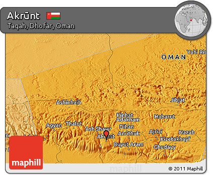 Political Panoramic Map of Akrūnt