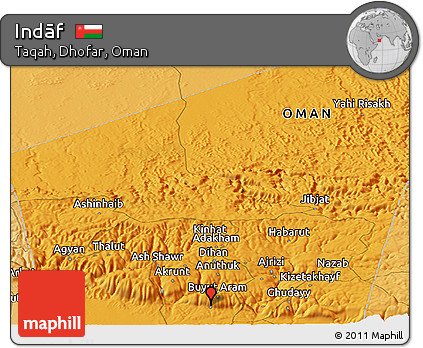 Political Panoramic Map of Indāf