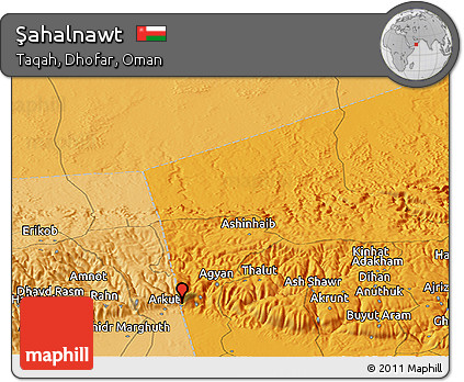 Political Panoramic Map of Şahalnawt