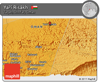 Political Panoramic Map of Yaḩī Risākh