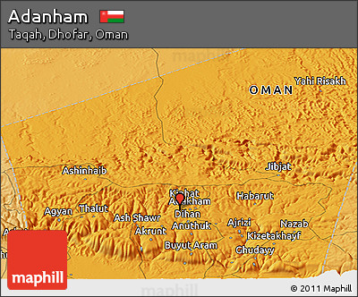 Political Panoramic Map of Adanham