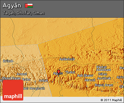 Political Panoramic Map of Agyān