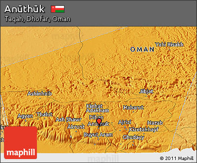 Political Panoramic Map of Anūthūk