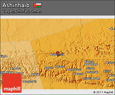 Political Panoramic Map of Ashinhaib