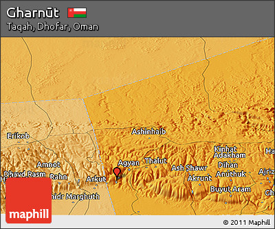 Political Panoramic Map of Gharnūt