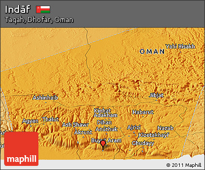 Political Panoramic Map of Indāf