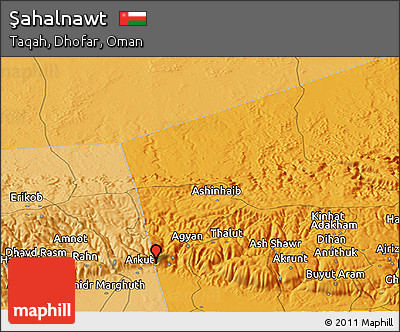 Political Panoramic Map of Şahalnawt