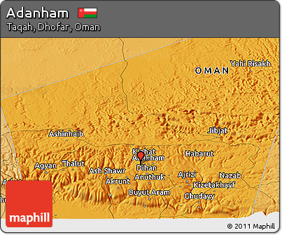 Political Panoramic Map of Adanham