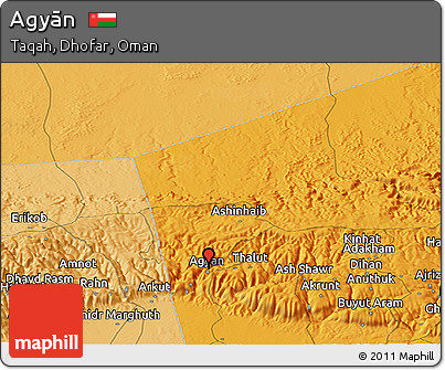 Political Panoramic Map of Agyān