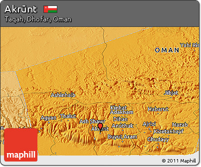 Political Panoramic Map of Akrūnt