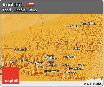 Political Panoramic Map of Anūthūk