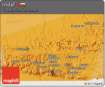 Political Panoramic Map of Indāf