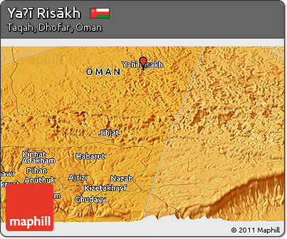 Political Panoramic Map of Yaḩī Risākh