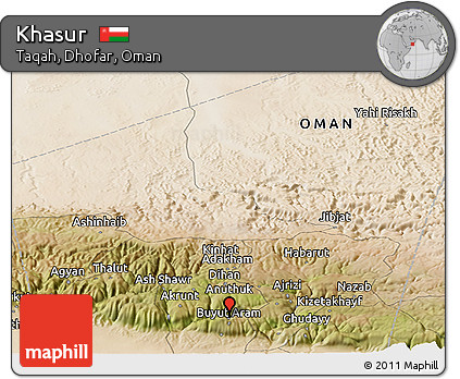 Satellite Panoramic Map of Khasur