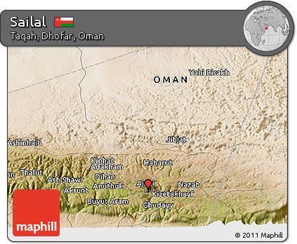 Satellite Panoramic Map of Sailal