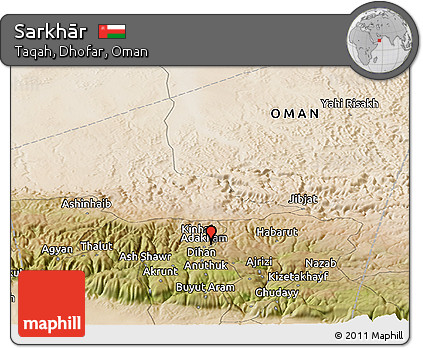 Satellite Panoramic Map of Sarkhār