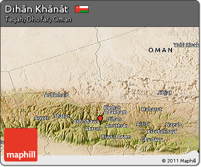 Satellite Panoramic Map of Dihān Khānāt